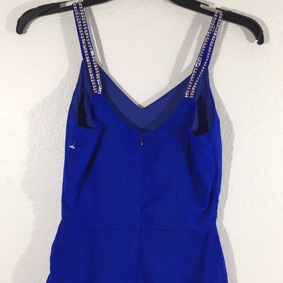 Charlotte Russe Royal Blue Romper with Rhinestones - Picture 4 of 6